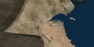 Карта на кувајт satellite